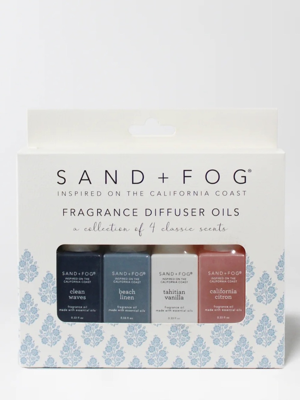 SAND + FOG Diffuser Oils Set - Collection of 4 Classic Scents - 4x10 ml